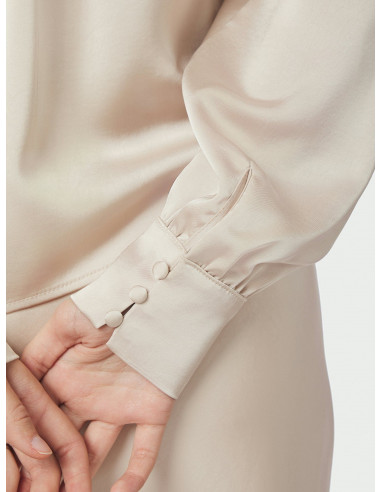 NEO NOIR - ROSSLYN HEAVY SATEEN BLOUSE