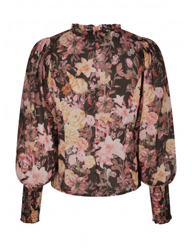 NEO NOIR - GILDA BIG FLOWER BLOUSE