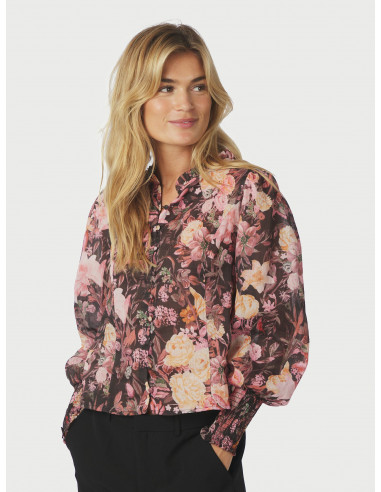 NEO NOIR - GILDA BIG FLOWER BLOUSE