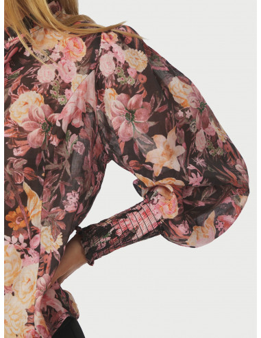 NEO NOIR - GILDA BIG FLOWER BLOUSE