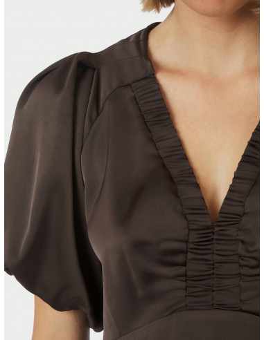 NEO NOIR - ILLANA HEAVY SATEEN DRESS