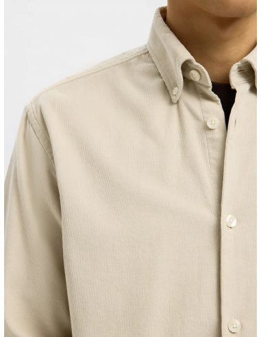 SELECTED - REGDANNI CORD BD LS SHIRT