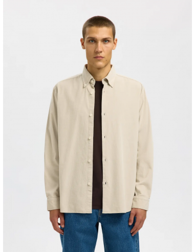 SELECTED - REGDANNI CORD BD LS SHIRT