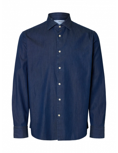 SELECTED - REGLEO DENIM LS SHIRT SPREAD