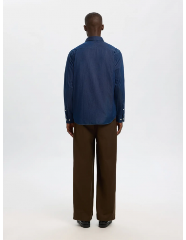 SELECTED - REGLEO DENIM LS SHIRT SPREAD