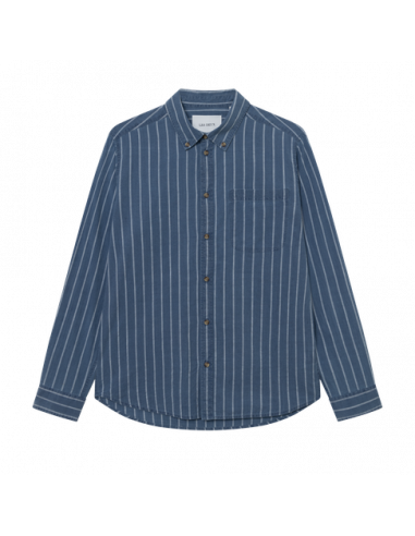 LES DEUX - KASH INDIGO STRIPE SHIRT