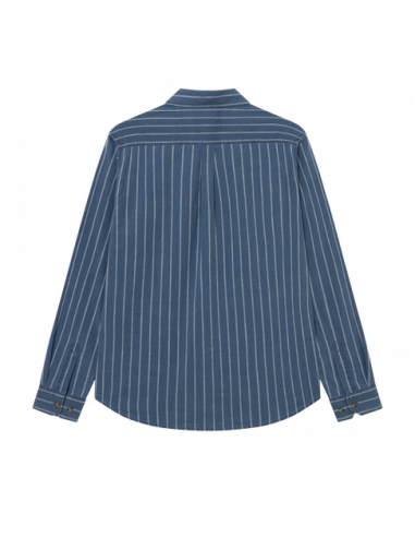 LES DEUX - KASH INDIGO STRIPE SHIRT
