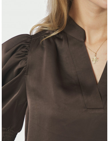 NEO NOIR - ROELLA HEAVY SATEEN BLOUSE
