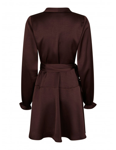 NEO NOIR - COLBIE HEAVY SATEEN DRESS