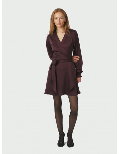NEO NOIR - COLBIE HEAVY SATEEN DRESS