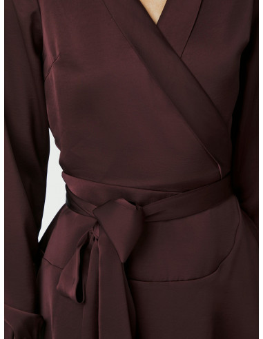 NEO NOIR - COLBIE HEAVY SATEEN DRESS