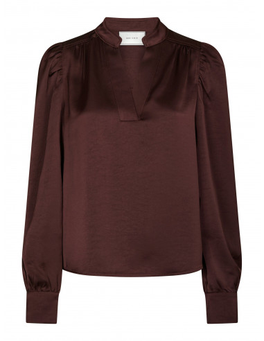 NEO NOIR - ROSSLYN HEAVY SATEEN BLOUSE