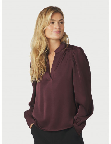 NEO NOIR - ROSSLYN HEAVY SATEEN BLOUSE