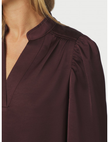NEO NOIR - ROSSLYN HEAVY SATEEN BLOUSE