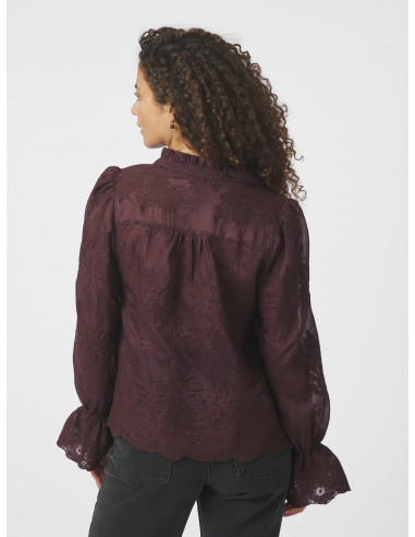 NEO NOIR - AMARA BIG EMBROIDERY BLOUSE