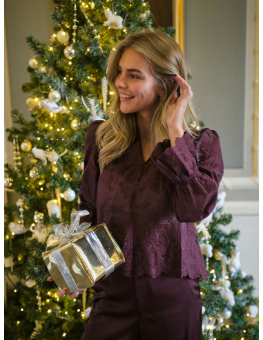 NEO NOIR - AMARA BIG EMBROIDERY BLOUSE