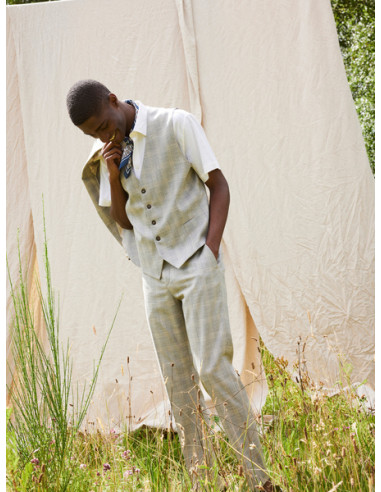 SELECTED HOMME - NEIL SAND CHECK TRS B SELECTED HOMME - NEIL SAND CHECK TRS B