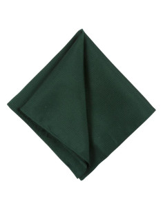 Dark Green Solid Silk...