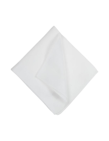 White Cotton Pocket Square White Cotton Pocket Square