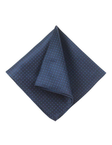 Dark Blue Blue Dots Silk Pocket Square Dark Blue Blue Dots Silk Pocket Square