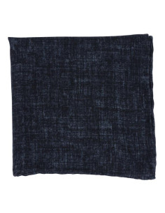 Blue Wool Pocket Square