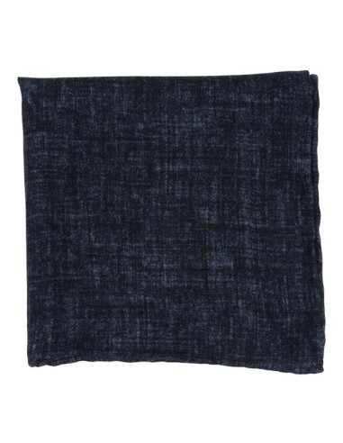 Blue Wool Pocket Square