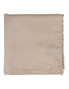 Beige Silk Pocket Square