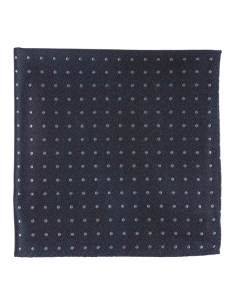 Grey Dotted Pocket Square