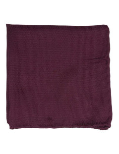 Burgundy Silk Pocket Square