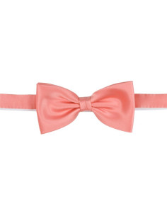 Salmon Pink Solid Bow Tie...