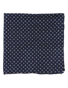 Blue Silk Pocket Square
