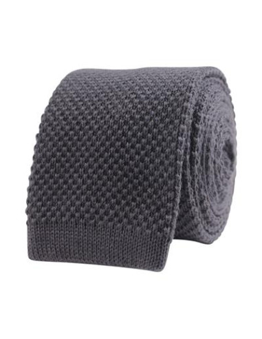 Grey Knitted Wool Tie Grey Knitted Wool Tie