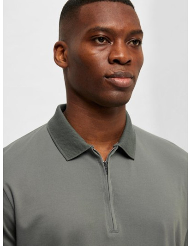 SLHFAVE ZIP SS POLO B SLHFAVE ZIP SS POLO B