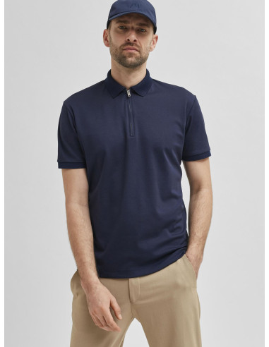 SLHFAVE ZIP SS POLO B SLHFAVE ZIP SS POLO B