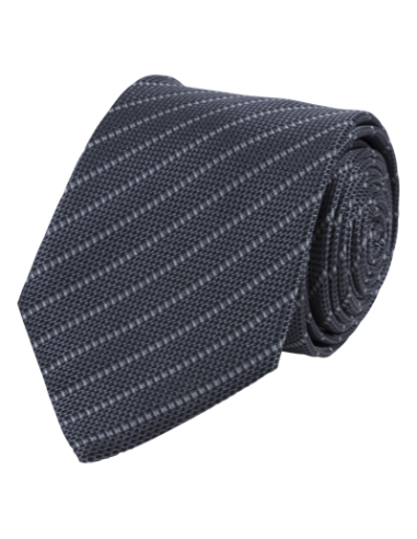 Grey Striped Tie