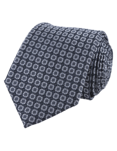 Grey Pattern Tie
