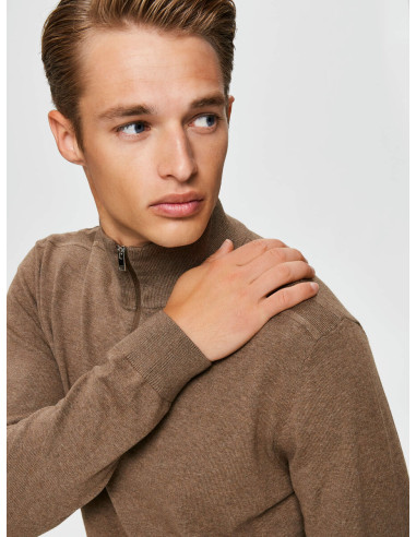 SLHBERG HALF ZIP CARDIGAN B NOOS