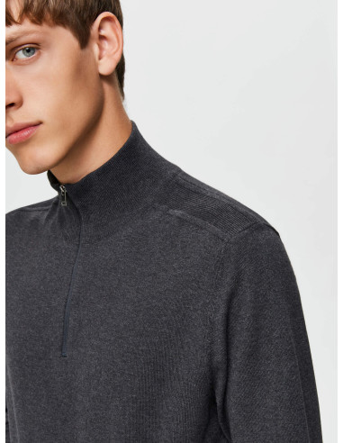 SLHBERG HALF ZIP CARDIGAN B NOOS SLHBERG HALF ZIP CARDIGAN B NOOS