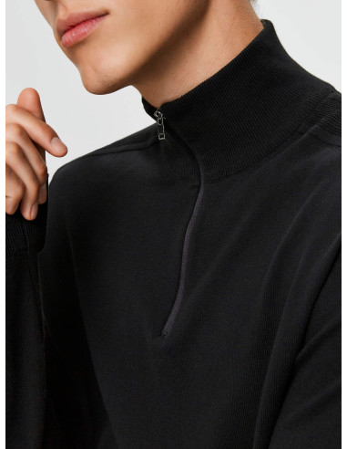 SLHBERG HALF ZIP CARDIGAN B NOOS SLHBERG HALF ZIP CARDIGAN B NOOS