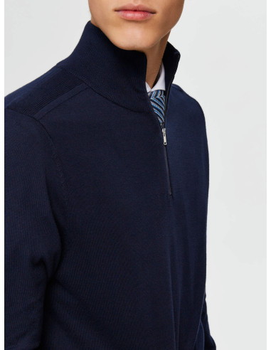 SLHBERG HALF ZIP CARDIGAN B NOOS SLHBERG HALF ZIP CARDIGAN B NOOS