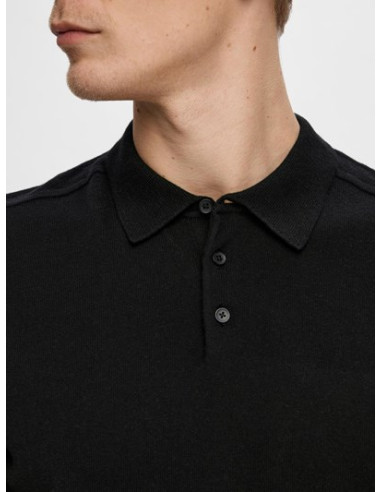 SLHBERG SS KNIT POLO SLHBERG SS KNIT POLO