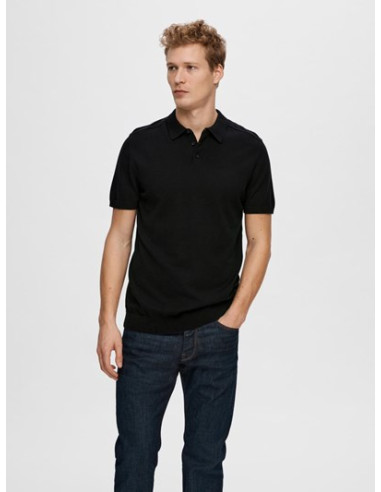 SLHBERG SS KNIT POLO SLHBERG SS KNIT POLO